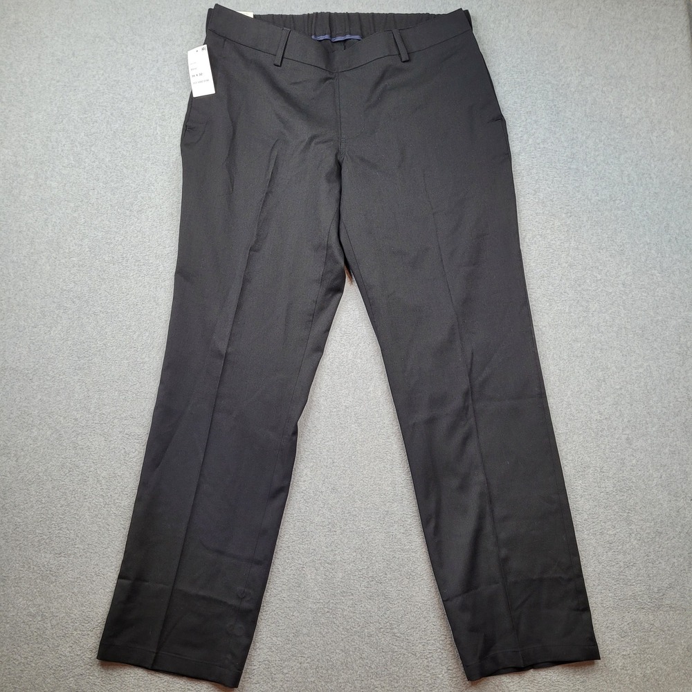 Stafford Men's Black Dress Pants